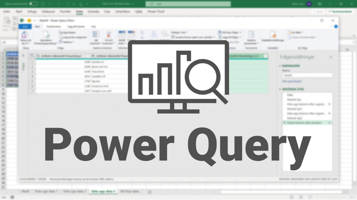 Ms Power Query Power Query för Excel